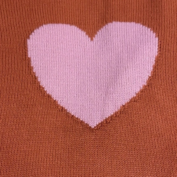 Candace Cameron Bure Regular Novelty Cardigan Azalea Pink Valentine Heart Small - Picture 3 of 6